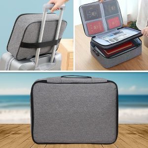 Neperšlampamas slaptažodžiu apsaugotas krepšys dokumentams ir vertingiems daiktams | DOCTURO