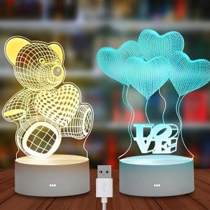 Mielos 3D LED lemputės | LEDLOVE