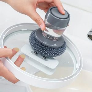 Indų plovimo šepetys su muilo dozatoriumi | SUDSMASTER