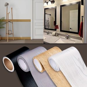 Lipnus medžio rašto grindjuostės sienų lipdukas (5 m) | DECORIM