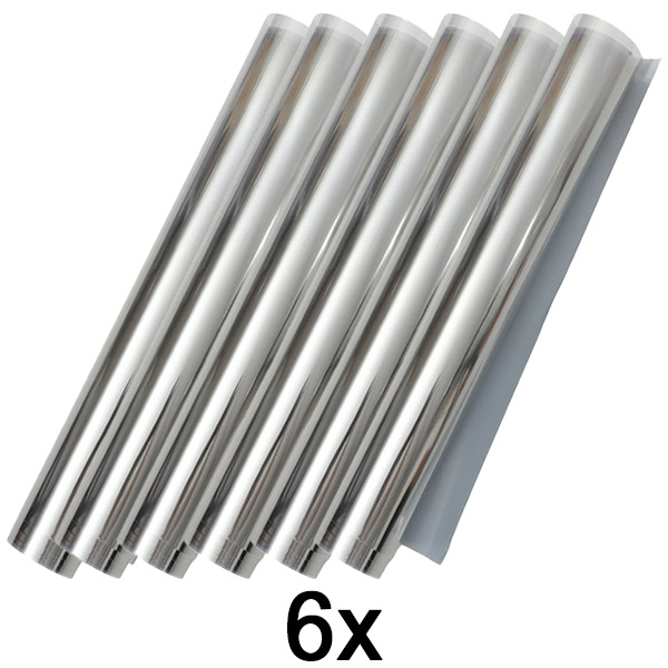 6x Lipni veidrodinė plėvelė (45 x 200 cm) | FOILBLISS