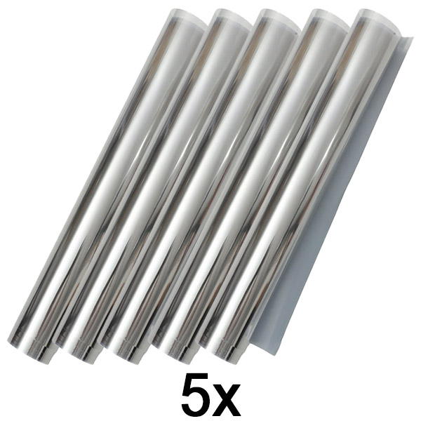 5x Lipni veidrodinė plėvelė (45 x 200 cm) | FOILBLISS